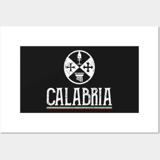 Love Calabria Flag Calabrese Pride Posters and Art